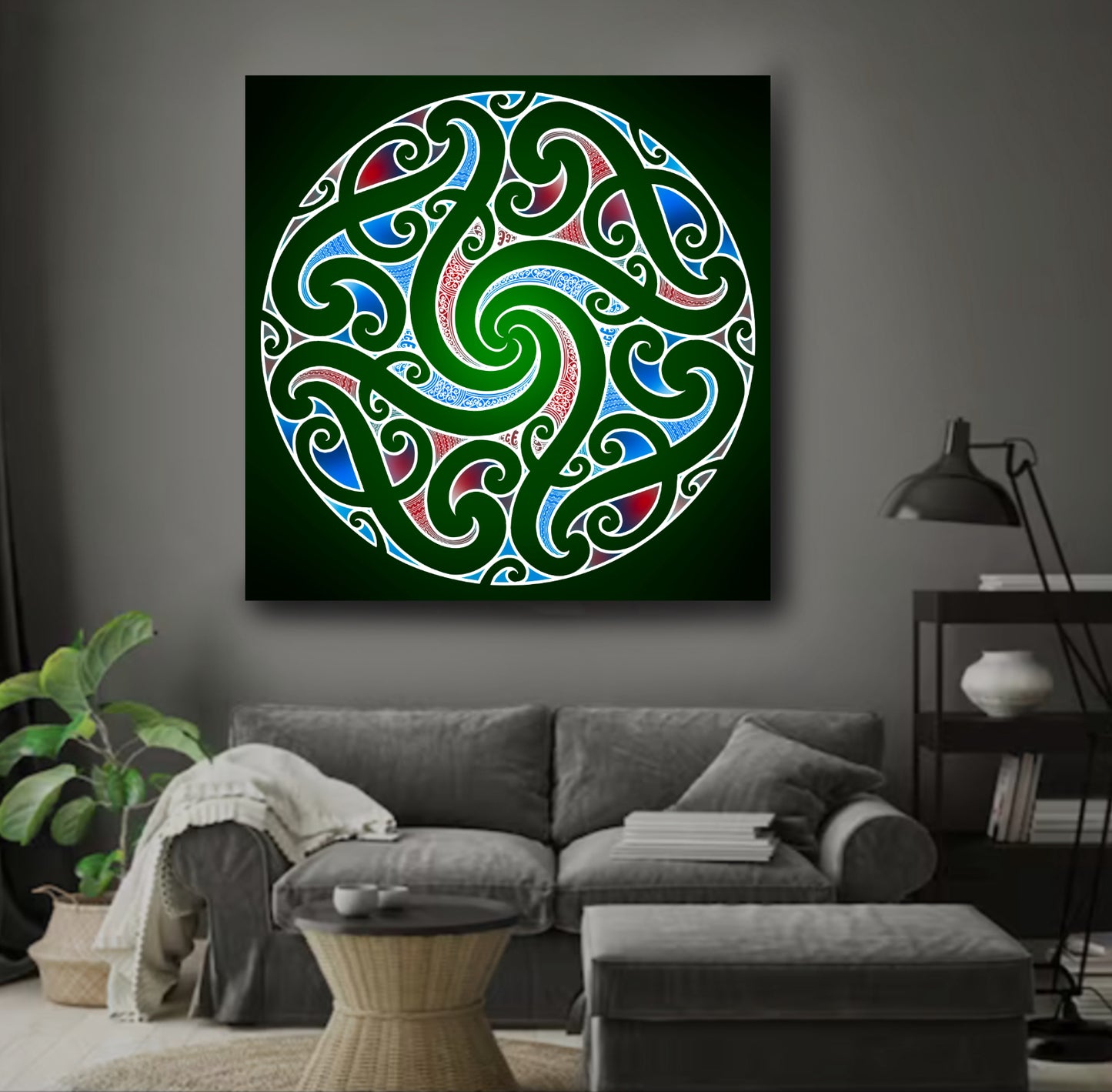 NGA HAU E (Kowhaiwhai) (Prints)(Canvas)