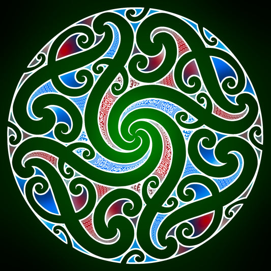 NGA HAU E (Kowhaiwhai) (Prints)(Canvas)