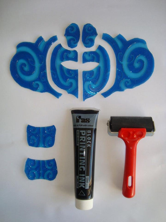 TA MOKO STENCILS (1/2 Male Face and Kauae)