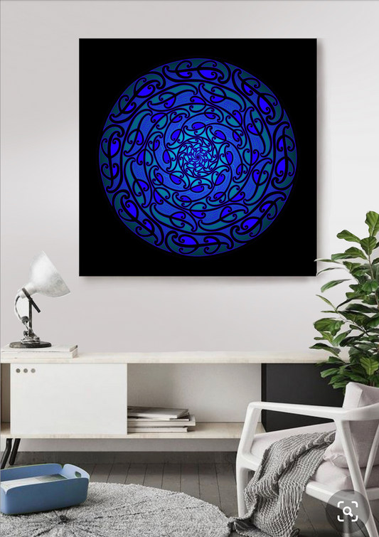BLUE KOWHAIWHAI (Prints)(Canvas)