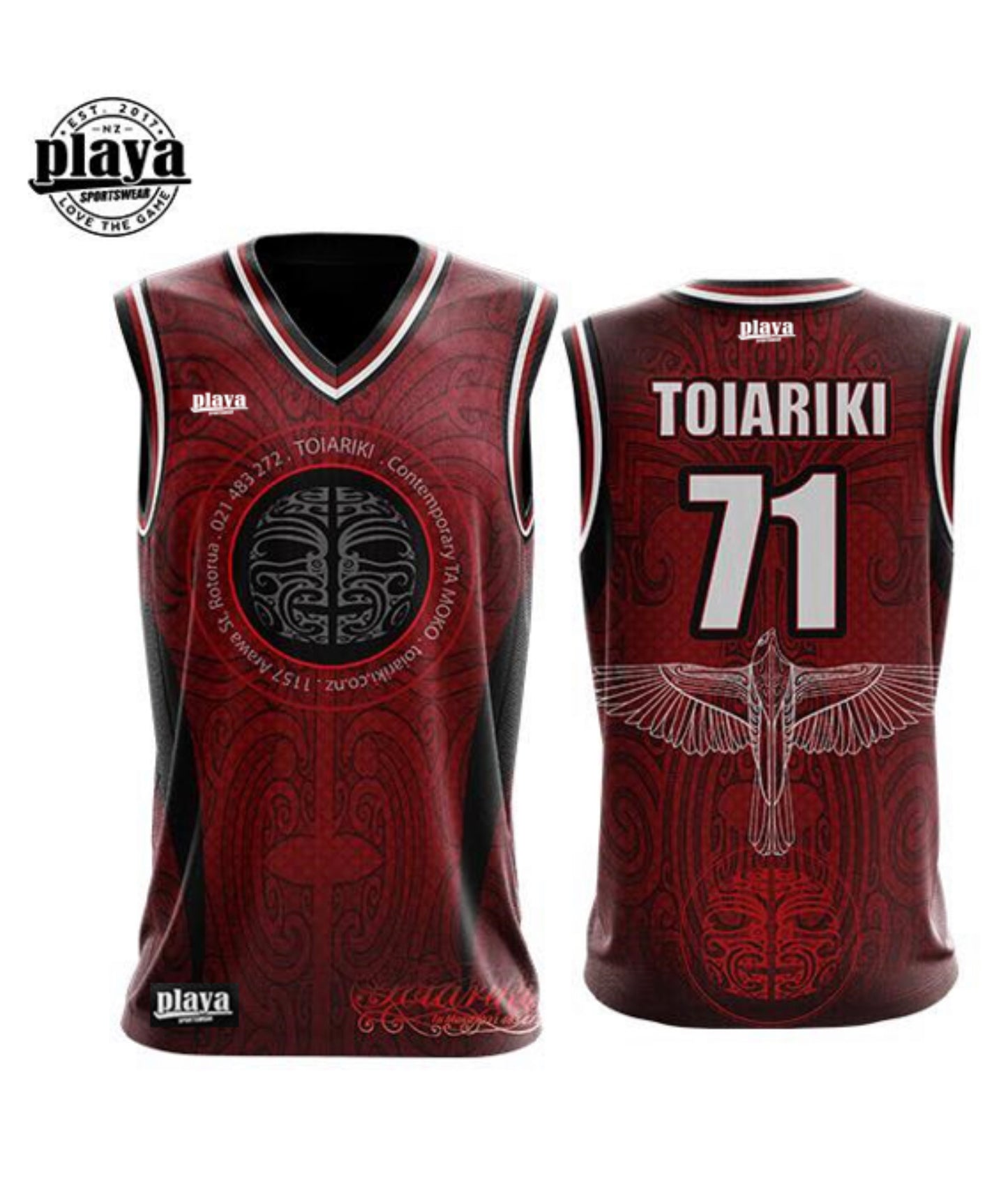 RED B-BALL Singlet