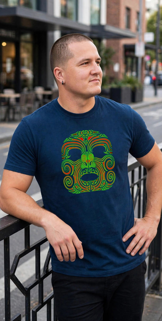 Mataora GREEN blue T-Shirt