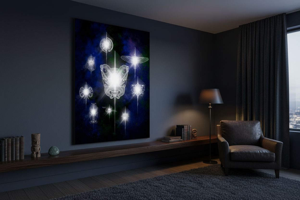 Matariki 2024 – Dark Feature Wall Mockup